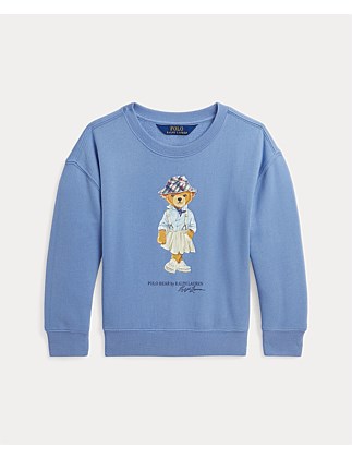 Girls Polo Bear Fleece Boxy Sweatshirt (2 Yrs - 6.5 Yrs)