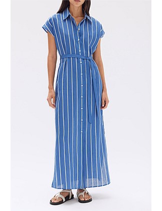 Ayla Stripe Shirt Dress