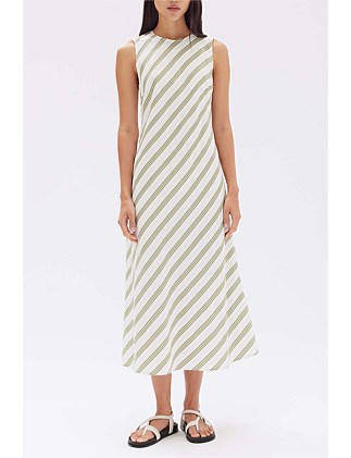 Isola Stripe Midi Dress