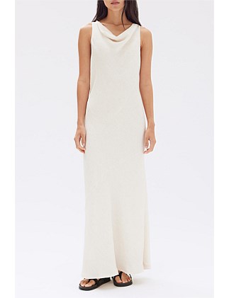 Reign Textured Midi Dress Cream