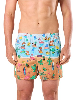 MITCH'S HERITAGE COTTON BOXER SHORT