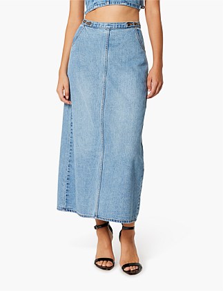 CHARLIE MAXI SKIRT DENIM