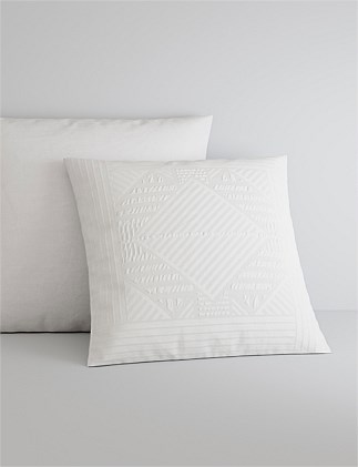 TESSORO EUROPEAN PILLOWCASE IN WHITE