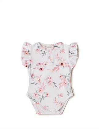 Camille Short Sleeve Organic Bodysuit