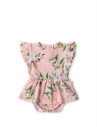 Cockatoo Short Sleeve Organic Dress