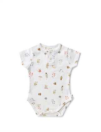 Garden Friends Short Sleeve Organic Bodysuit