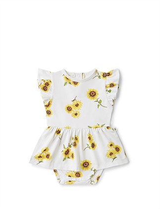 Sunflower Short Sleeve Organic Dress