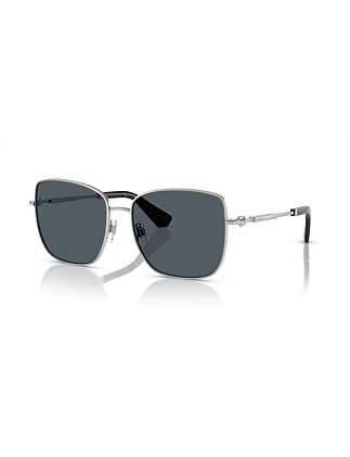 Square SILVER DARK GREY Sunglasses