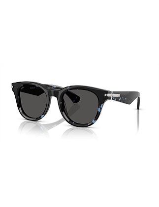 Round BLUE DARK GREY Sunglasses