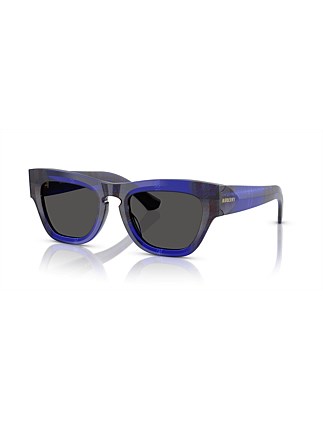 Irregular BLUE DARK GREY Sunglasses