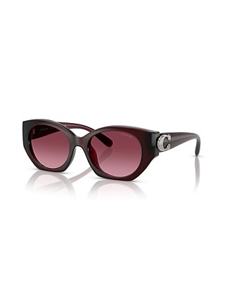 CW194 Oval PURPLE/REDDISH BERRY GRADIENT Sunglasses