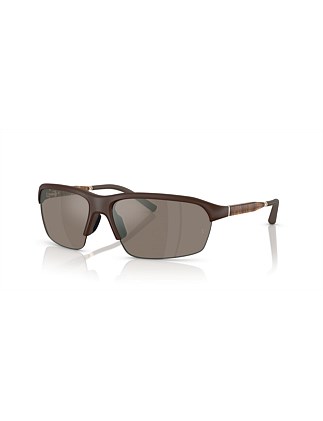 R-6 Pillow BROWN SIERRA FLASH MIRROR Sunglasses