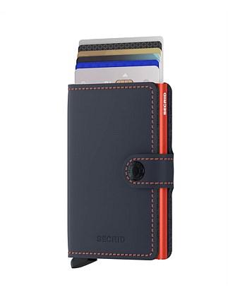 Secrid Miniwallet Matte Night Blue & Orange