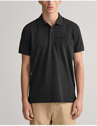 Tonal Shield Polo Shirt