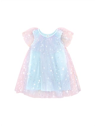 DAISY SEASHELL TULLE FLUTTER DRESS