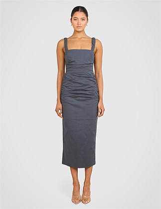 LEXIE SLEEVELESS MIDI DRESS