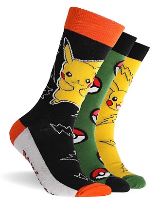 POKEMON SOCKS 3 PK