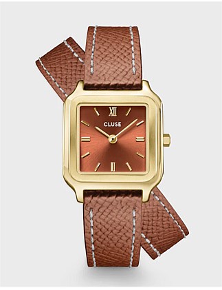 Gracieuse Petite Gold Double Leather Nutshell