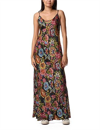 GIGIANNA SLIP DRESS - ANTIQUA FLOWER