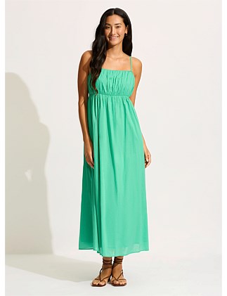 Piped Maxi Dress