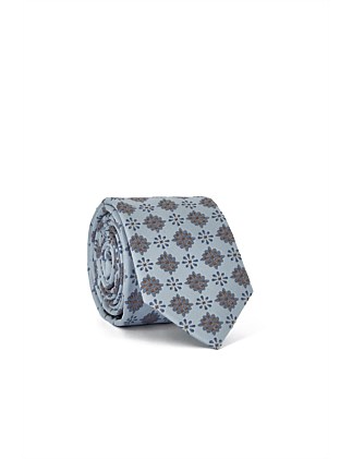 DUNHILL 7CM WIDTH NEAT SILK TIE