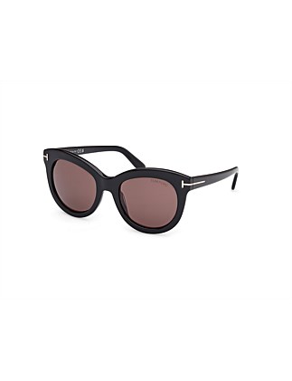 TOM FORD, ODETTE, SHINY BLACK , BUTTERFLY SHAPE