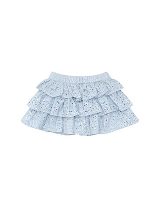 BRODERIE FRILL SKIRT