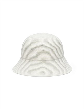 CROCHET TEXTURED BUCKET HAT