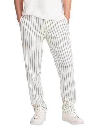 STRIPED DRAWSTIRING PANTS