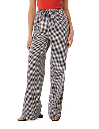 MINNIE GINGHAM WIDE LEG PANTS