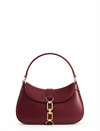 AGATHA CHAIN-ACCENT HOBO BAG