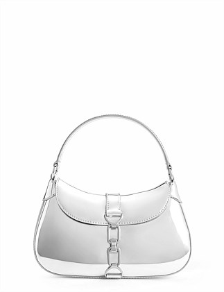 AGATHA CHAIN-ACCENT HOBO BAG