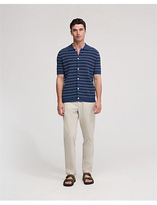 CARLOS STRIPE KNITTED SHIRT