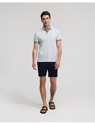 MILO COTTON JERSEY PRINTED POLO