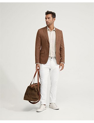 MILTON HALF LINED LINEN CTTN BLAZER