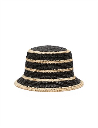 RAFFIA BUCKET HAT