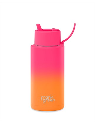 ULTIMATE CERAMIC REUSABLE BOTTLE W FLIP LID 1L SUMMER SUNSET