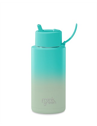 ULTIMATE CERAMIC REUSABLE BOTTLE W FLIP LID 1L BONDI BLISS