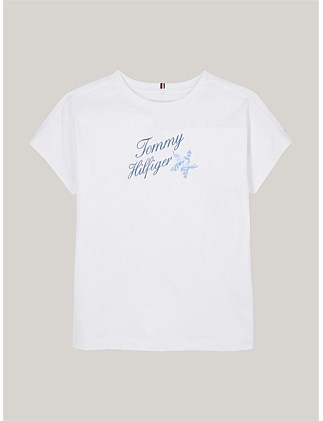 TOMMY SEQUINS FOIL TEE