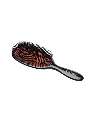 Extra Large Stiff Boar Bristle Hairbrush - Dark Ruby