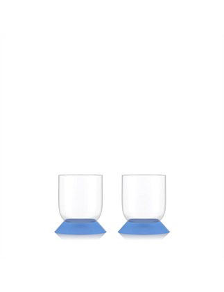 MOMA JUICE GLASS 200ML SET OF 2 BLUE