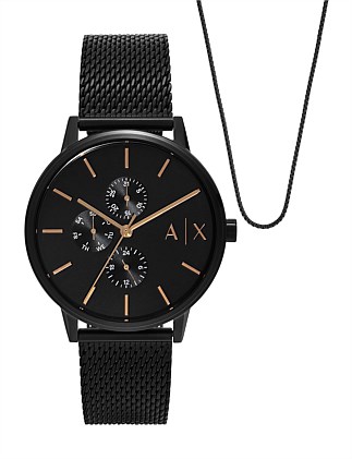 Black Chronograph Watch