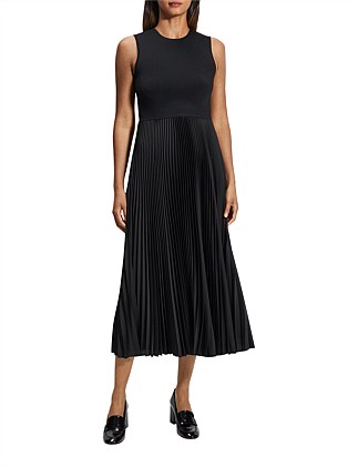 CREW SL PLEAT DRESS