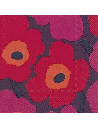 Marimekko - Unikko Mauve Lunch Napkins