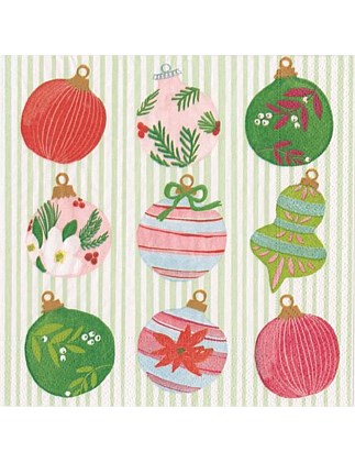 Painted Ornaments Lunch Napkins