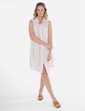 Sunset Stripe Sleeveless Dress