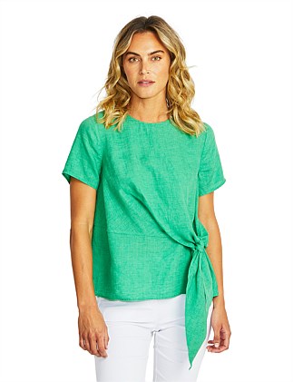 Jasmine Linen Knot Top