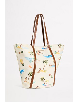 Isla Palm Tote Bag