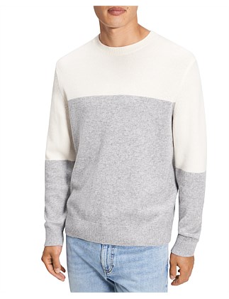 HILLES WOOL CASHMERE CREW NECK