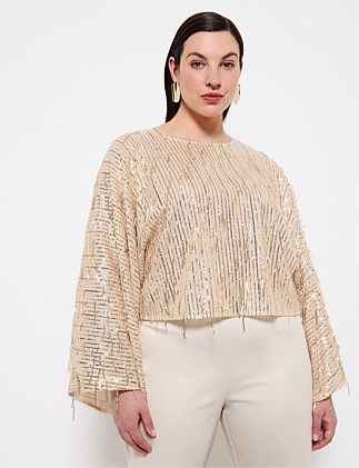 SYLVIA SEQUIN TOP